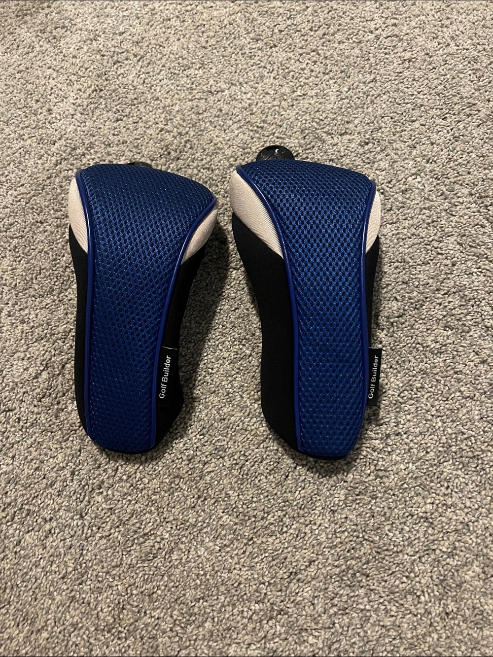 Blue and Black Golf Club Headcovers (Pair)